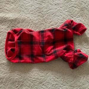 Plaid Brushed Fleece Pet Pajamas
